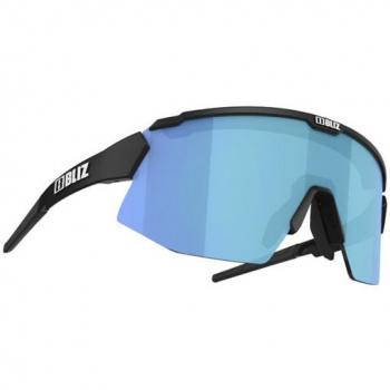 Bliz Breeze Small Matt Black Sports Sunglasses with Blue Lenses