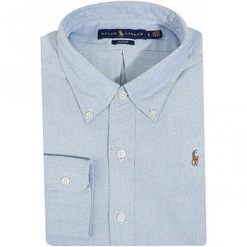 Polo Ralph Lauren Men's Light Blue Slim Fit Oxford Shirt