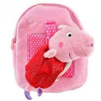 Peppa Pig Peluche 25cm Mochila Tiempo Libre y Sportwear Infantil, Juventud Unisex, Multicolor