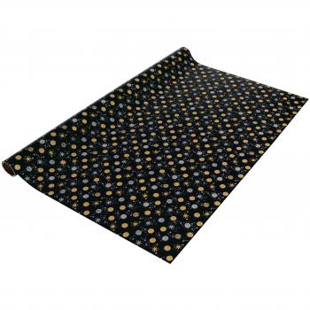 Papel de regalo navideño Sigel Stardust, en rollo de 5m x 70cm, 80 g/m²