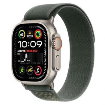 Correa Apple Loop Trail Verde 49mm para Apple Watch Talla M/L Titanio Natural