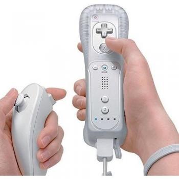 icase4u® Mando Remote con Motion Plus 2 en 1 + Funda + NUNCHUCK para Nintendo Wii
