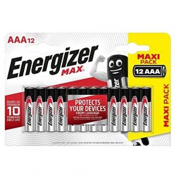 Energizer Max Pack de 12 Pilas Alcalinas AAA LR03