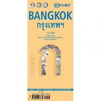 Bangkok plano callejero plastificado. Escala 1:14.000. Borch. - Aa.vv