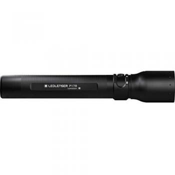 Ledlenser Linterna de bolsillo LED P17R, 1000 lúmenes, recargable con batería de litio LiFePO, haz de luz de 450m, enfocable, duración de 60h, función de luz de emergencia, sistema de carga magnético
