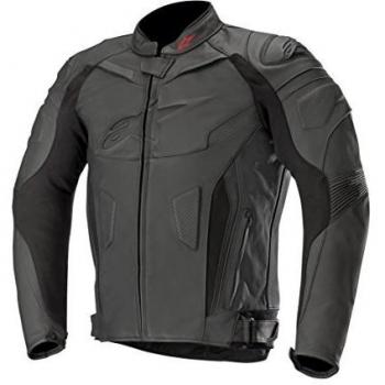 Alpinestars Chaquetas de moto Gp Plus R V2 Chaqueta de cuero negro, negro/negro, 46