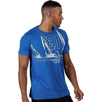 Regatta Cline IV Camisa De Mangas Cortas, BLU Náutica, S para Hombre