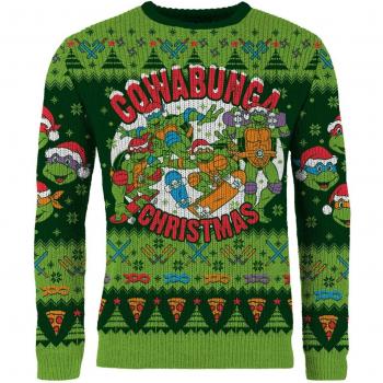 Suéter Navideño Tortugas Ninja AAA Merchandise, características: diseño de las Tortugas Ninja, tejido suave y cómodo, disponible en varias tallas, apto para lavadora, ideal para fiestas navideñas