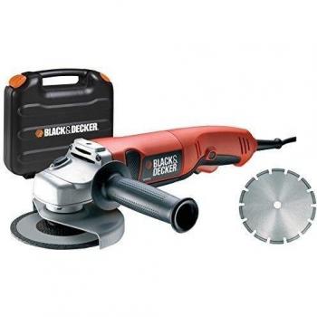 Black and Decker KG1200KD-QS Amoladora, maletín y Disco de Diamante de 125 mm
