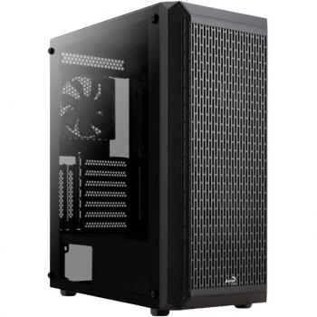 Aerocool Beam-G-BK-V1 Mini Tower RGB ATX con Pantalla panorámica (Negro)