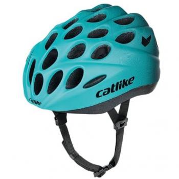 Casco de Bicicleta para Niños Catlike Kitten - Color Verde, Talla M, Unisex, Azul Agua y Negro