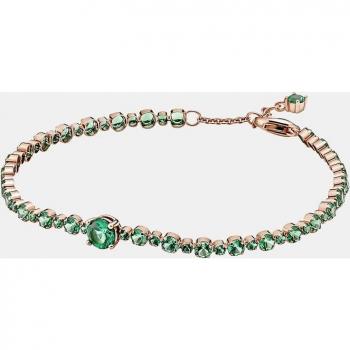 Pandora Pulsera Moments Pavé Brillante con Cierre de Corazón en Oro Rosa de 14k, Talla 18 - 580044C01