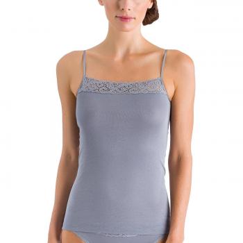 Hanro Moments Spaghetti Top, Camiseta de Tirantes para Mujer, Grau