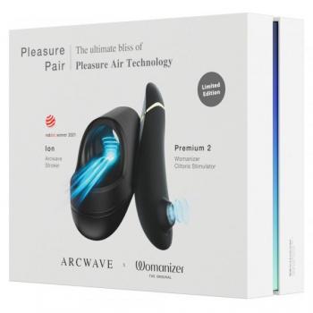 Womanizer X Arcwave Pleasure Pair Premium Couple's Kit - Black
