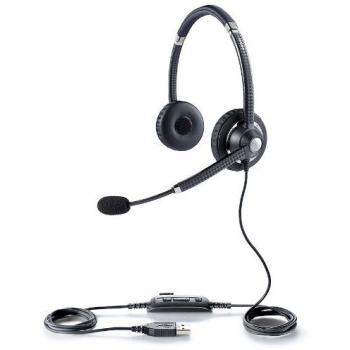 Jabra UC Voice 750 MS Duo Dark - Auriculares de diadema cerrados con micrófono