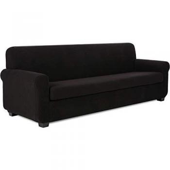TIANSHU Funda Sofa 4 Plazas,2-Piezas Jacquard poliéster Funda de Sofá 4 Plazas elasticas Suaves Resistentes