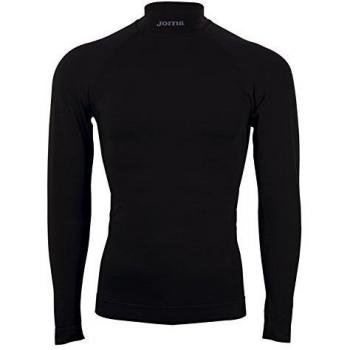 Joma Brama Classic - Camiseta térmica de manga larga para niños, color negro, talla 12-14 años