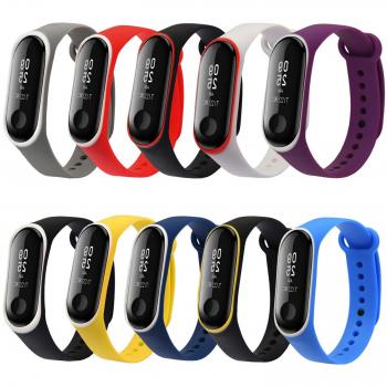Vococal 10 Piezas Correas para Mi Band 3 Pulsera Silicona Banda para Mi Band 3 Reemplazo - 10 Colores