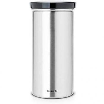 Bote para 18 cápsulas de café SENSEO, capacidad 1,4 l, tapa negra, Brabantia