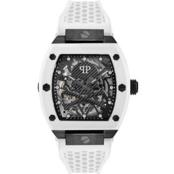 Philipp Plein The $keleton Automatic Men's Watch 44mm White/Black 5ATM