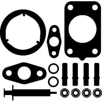 Juego de montaje para turbocompresor Elring 196.420 con compartimentos de motor, incluye juntas y sellos de alta calidad, diseñado para un ajuste preciso y duradero en motores diésel y gasolina