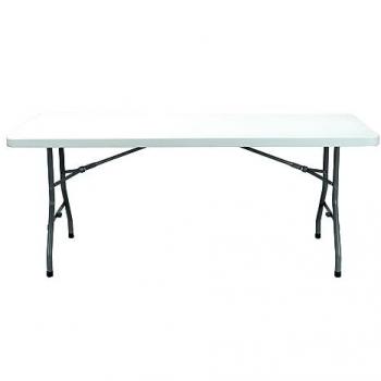 Mesa de Jardín Garbar Chopin 180x75 cm Gris, Acero, Dimensiones: 75.5x74x183 cm