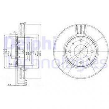 Disco de freno DELPHI BG3501C
