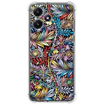 Funda de Silicona Antigolpes para Xiaomi Redmi 12 5G con Diseño de Flores 04