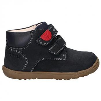 Botín Plano Geox B Macchiaboy C para Bebé Niño (hasta talla 30) Azul Marino con Velcro