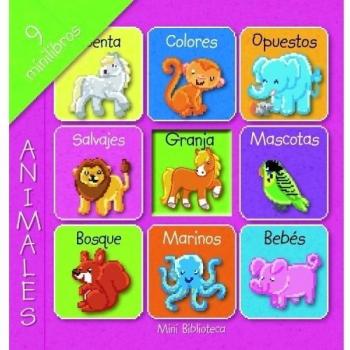 Animales: Estuche con 9 minilibros