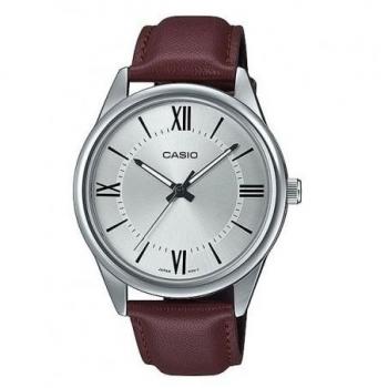 Casio Men's Analog Quartz Watch with Silver Dial and Stainless Steel Case MTP-V005L-7B5