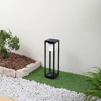 Lámpara Solar LED para Vialetto Nilea, 50 cm, Negra, con Sensor