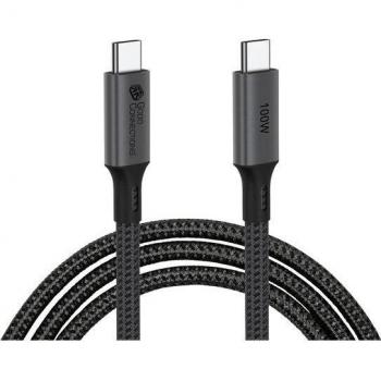 Cable USB 4.0 Gen. 2x2 (20 Gbps, 100 W, 8K a 30 Hz) conector USB-C a USB-C, 1 m