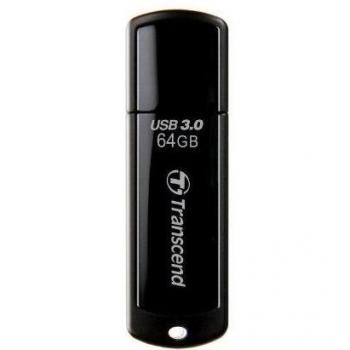 Transcend JetFlash 700 - Memoria USB 3.0 de 64 GB, color negro