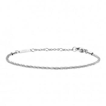 Pulsera de Cadena Retorcida Daniel Wellington DW00400558 - Ajustable 155-185 mm, Acero Inoxidable Plateado