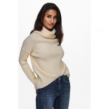 Jersey de mujer asimétrico con cuello tortuga