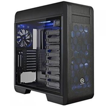 Thermaltake Core V71 TG - Chasis con Ventana de Vidrio Templado, Color Negro