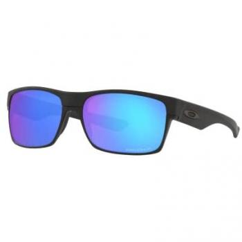 Gafas de Sol Oakley Two Face OO 9189 918946 Negro, Matte Black con lentes Prizm Sapphire Polarized, Polarizadas, Unisex Adulto, 60 cm