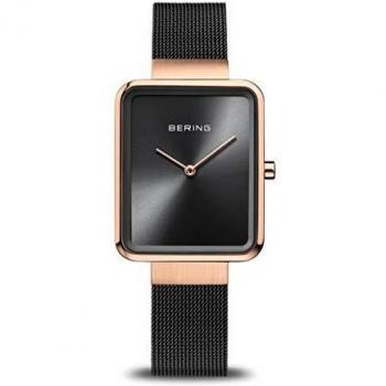 BERING Reloj Analógico Classic Collection para Mujer de Cuarzo con Correa en Acero Inoxidable y Cristal de Zafiro 14528-166