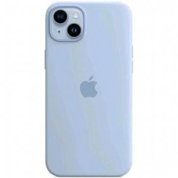 Funda de silicona con MagSafe para iPhone 14 Plus - Azul celeste