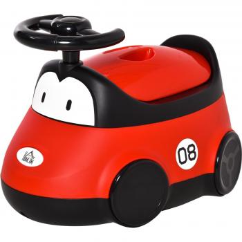 Orinal para bebé en forma de automóvil con volante y tapa