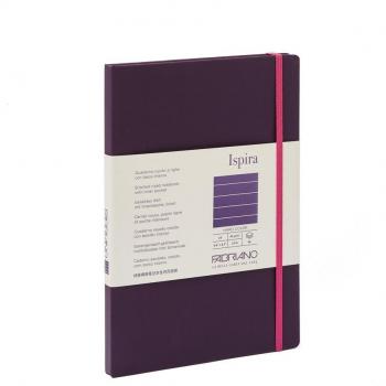 Cuaderno Ispira Hard A5 líneas Fabriano Boutique púrpura