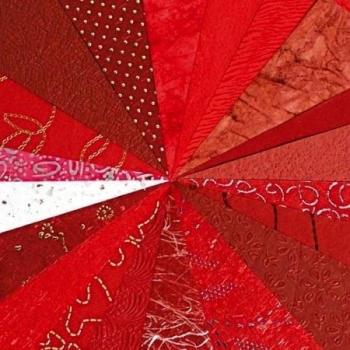 Clairefontaine 95090C - Un bloc de 20 feuilles de papiers du monde 21x29,7cm, Rouge