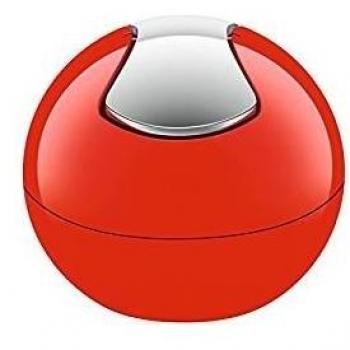 SPIRELLA colección Bowl, Papelera Ø16 x 14 cm (1 Litro), Poliestirol, Rojo