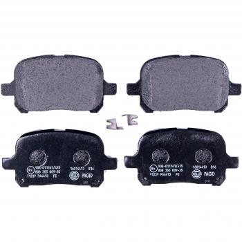 Kit de Pastillas de Freno DELANTERAS HELLA 8DB 355 009-351 para Toyota Avalon, Camry y Previa con Sensor de Desgaste y Espesor de 17mm