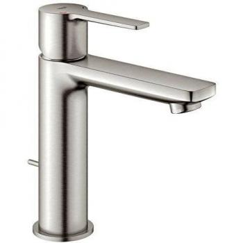 Grifo de lavabo Grohe Lineare S con vaciador Supersteel