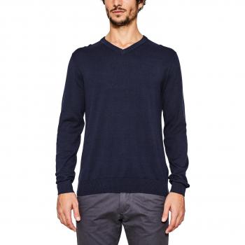 ESPRIT 997ee2i801, Suéter para Hombre, Azul