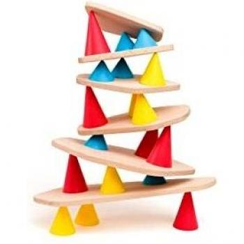 Piks Small Kit 24-Piece Wooden Balance Game by Oppi - Educational Wooden Toys