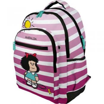 Mochila Escolar Juvenil Rubber Mafalda 24 Birdie
