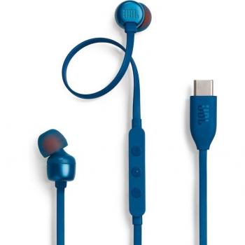 JBL Tune 310C - Auriculares de botón Intraurales Azul
